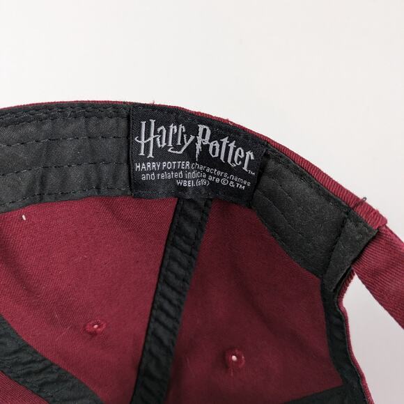 Official Harry Potter Alumni Hat Hogwarts Cap Dad Cap Burgundy Adjustable Adult - Picture 8 of 10
